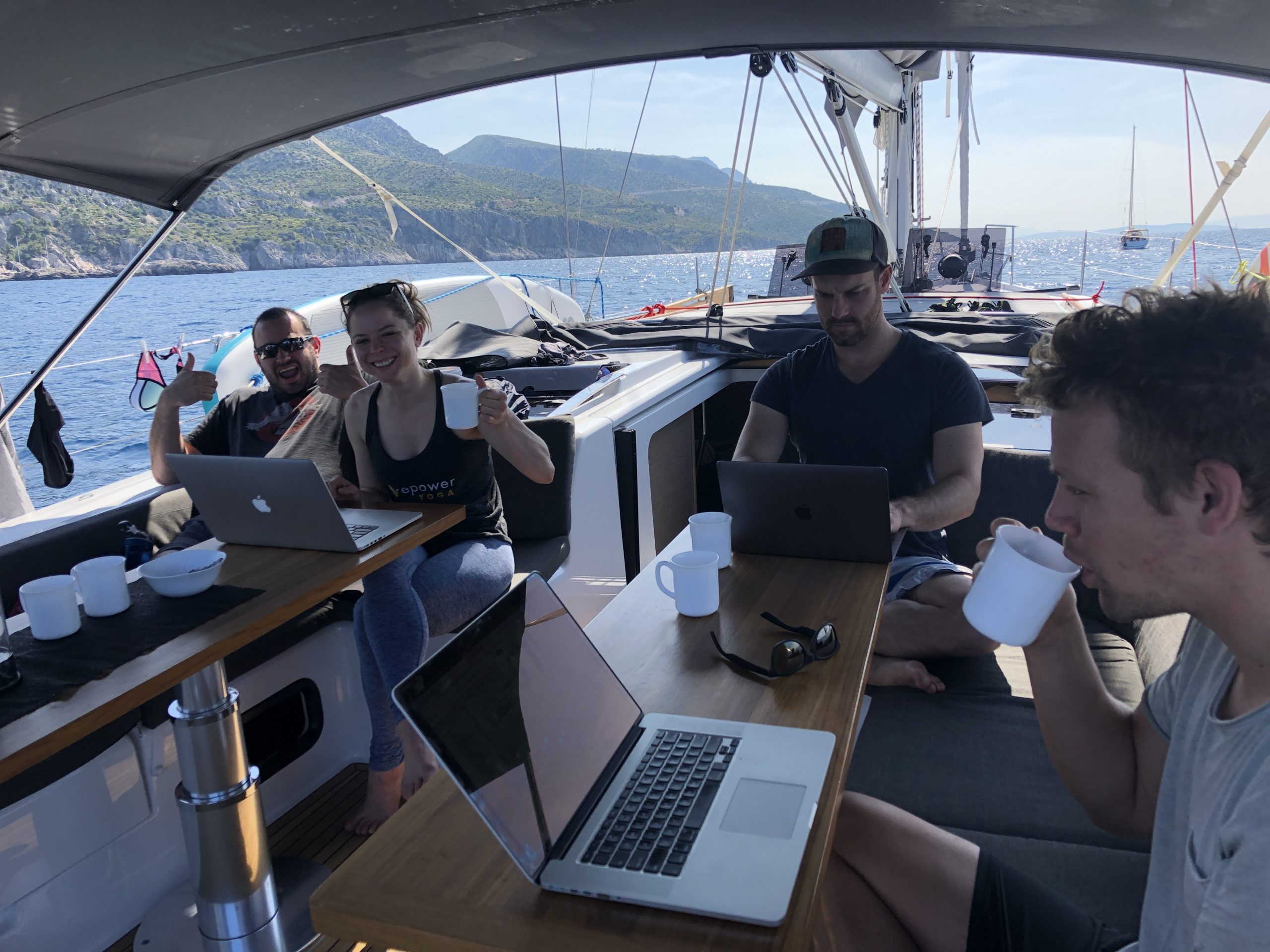 digital nomad sailing Croatia